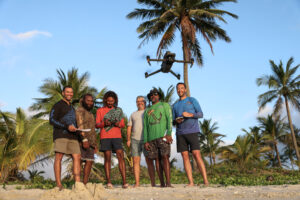 Drone being checked for performance